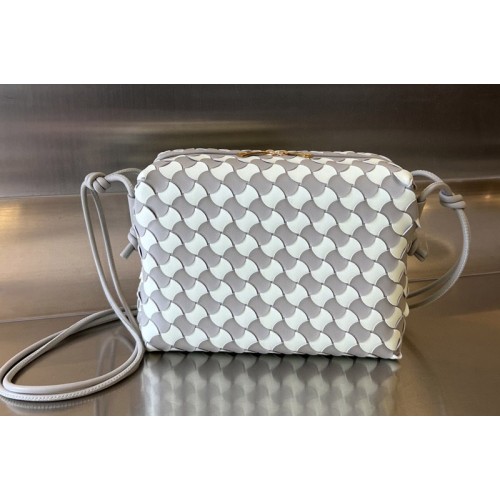 Bottega Veneta Small Loop Camera Bag in Agate grey Glacier Intrecciato Leather Bottega Veneta Small Loop Camera Bag in Agate grey Glacier Intrecciato Leather