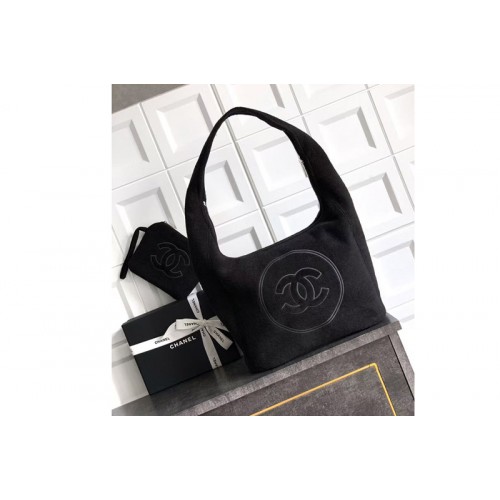 Chanel AAA938 Beachwear Set in Black Cotton Chanel AAA938 Beachwear Set in Black Cotton