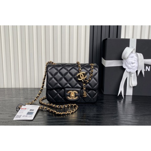 Chanel AS5758 Mini Flap Bag in Black Leather Chanel AS5758 Mini Flap Bag in Black Leather