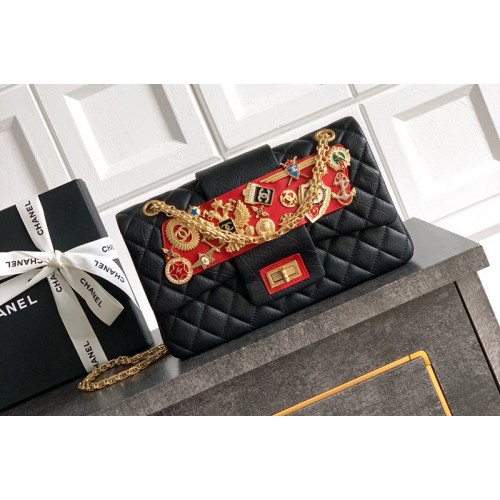 Chanel 2.55 Handbag in Black Leather Chanel 2.55 Handbag in Black Leather