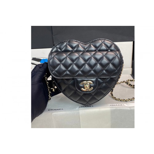 Chanel Heart Bag in Black Leather Chanel Heart Bag in Black Leather