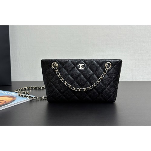 Chanel Mini Tote Bag in Black Leather Chanel Mini Tote Bag in Black Leather