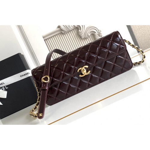 Chanel AS5642 Large Flap Bag in Dark Brown Leather Chanel AS5642 Large Flap Bag in Dark Brown Leather