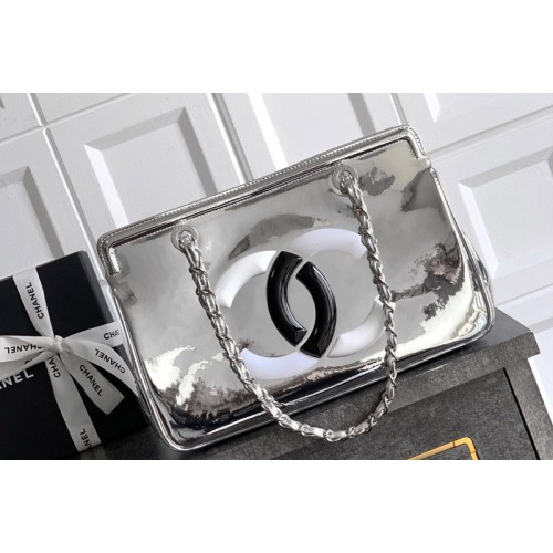 Chanel Tote bag in Silver Leather Chanel Tote bag in Silver Leather