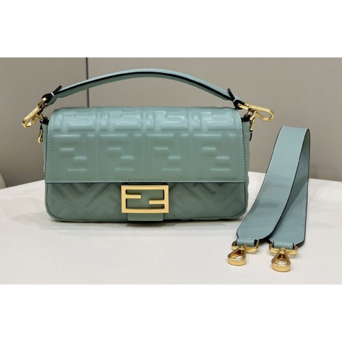 Fendi 8BR600 Baguette medium bag in Blue nappa leather bag Fendi 8BR600 Baguette medium bag in Blue nappa leather bag