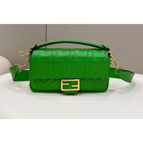Fendi 8BR600 Baguette medium bag in Green nappa leather bag Fendi 8BR600 Baguette medium bag in Green nappa leather bag