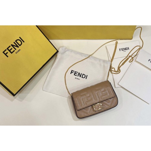 Fendi 7AR844 Nano Baguette Charm in Gray nappa leather Fendi 7AR844 Nano Baguette Charm in Gray nappa leather