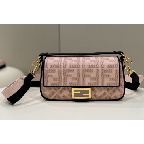 Fendi 8BR600 medium Baguette bag in Pink FF canvas bag Fendi 8BR600 medium Baguette bag in Pink FF canvas bag