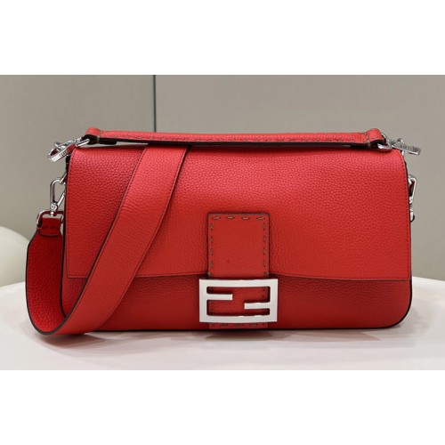 Fendi 8BR771 Baguette Large Bag in Red full grain leather Fendi 8BR771 Baguette Large Bag in Red full grain leather