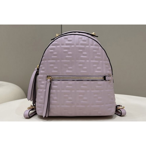 Fendi 8BZ038 Mini Backpack in Purple Leather Fendi 8BZ038 Mini Backpack in Purple Leather