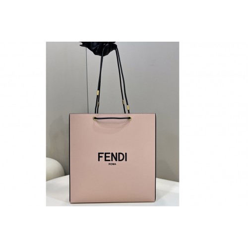 Fendi 8BH383 Shopping medium Tote Bag in Pink Leather Fendi 8BH383 Shopping medium Tote Bag in Pink Leather