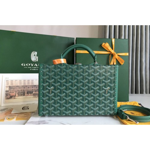 Goyard Grand Hotel Trunk Bag in Green Goyardine Canvas Goyard Grand Hotel Trunk Bag in Green Goyardine Canvas