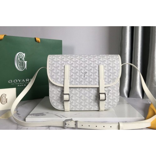 Goyard Belvedere MM bag in White Goyardine Canvas Goyard Belvedere MM bag in White Goyardine Canvas
