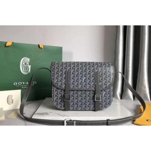 Goyard Belvedere MM bag in Gray Goyardine Canvas Goyard Belvedere MM bag in Gray Goyardine Canvas