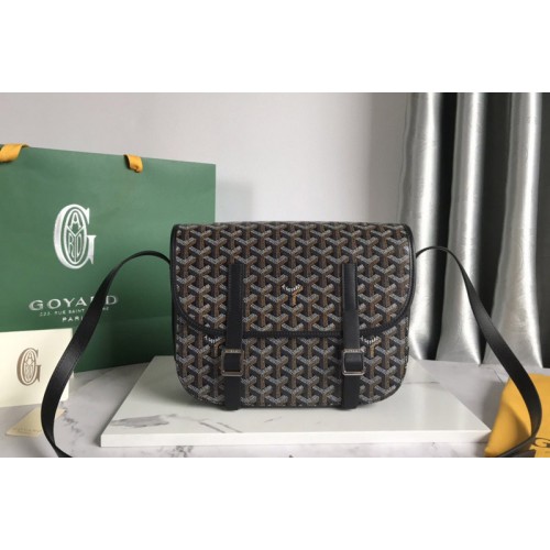 Goyard Belvedere MM bag in Black Goyardine Canvas Goyard Belvedere MM bag in Black Goyardine Canvas