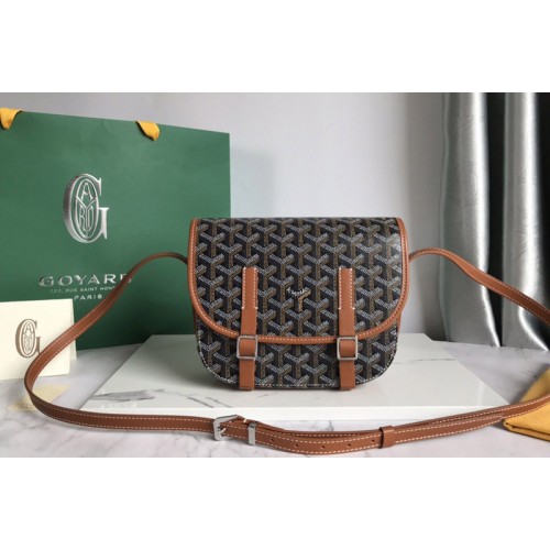 Goyard Belvedere PM bag in Black/Tan Goyardine Canvas Goyard Belvedere PM bag in Black/Tan Goyardine Canvas