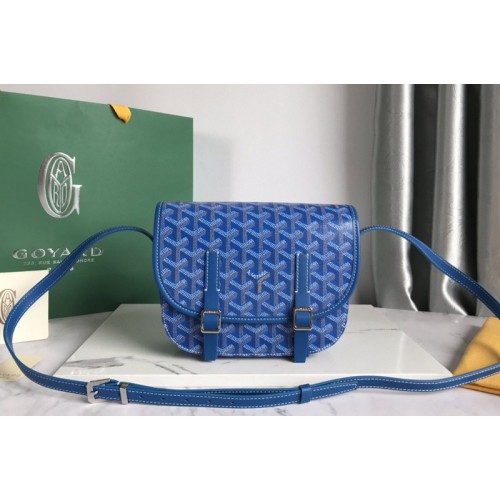 Goyard Belvedere PM bag in Blue Goyardine Canvas Goyard Belvedere PM bag in Blue Goyardine Canvas