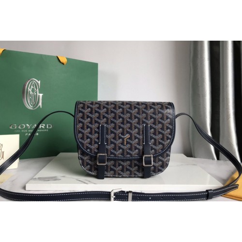 Goyard Belvedere PM bag in Navy Blue Goyardine Canvas Goyard Belvedere PM bag in Navy Blue Goyardine Canvas