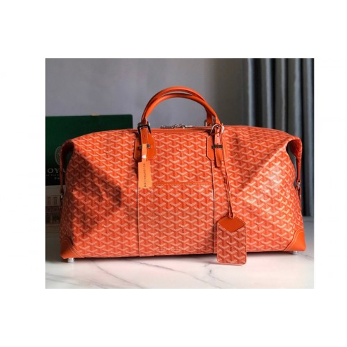 Goyard Bowling 55 bag in Orange Goyardine Canvas Goyard Bowling 55 bag in Orange Goyardine Canvas