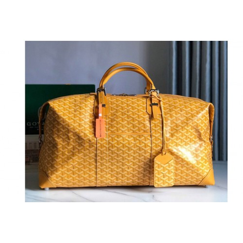 Goyard Bowling 55 bag in Yellow Goyardine Canvas Goyard Bowling 55 bag in Yellow Goyardine Canvas