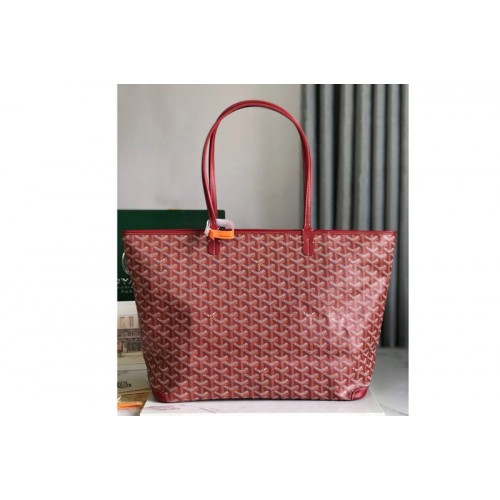 Goyard Artois MM bag in Red Goyardine Canvas Goyard Artois MM bag in Red Goyardine Canvas