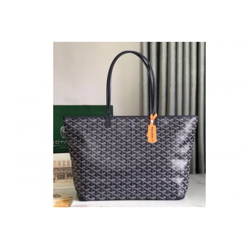Goyard Artois MM bag in Navy Blue Goyardine Canvas Goyard Artois MM bag in Navy Blue Goyardine Canvas