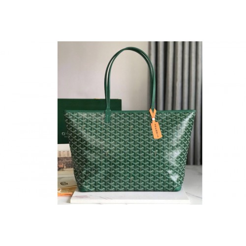Goyard Artois MM bag in Green Goyardine Canvas Goyard Artois MM bag in Green Goyardine Canvas