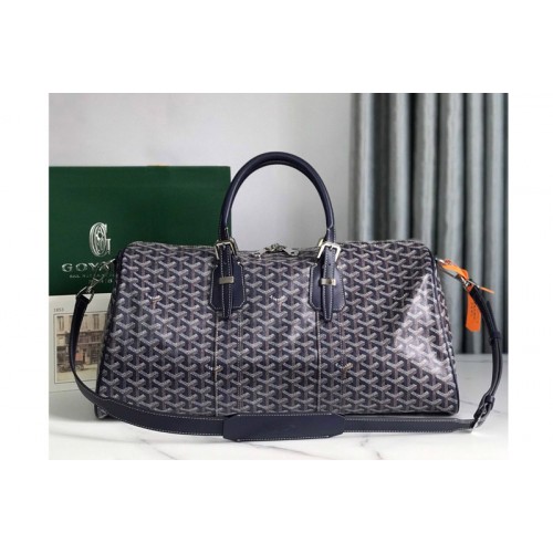 Goyard Boston 45 bag in Navy Blue Goyardine Canvas Goyard Boston 45 bag in Navy Blue Goyardine Canvas