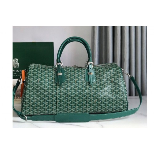 Goyard Boston 45 bag in Green Goyardine Canvas Goyard Boston 45 bag in Green Goyardine Canvas