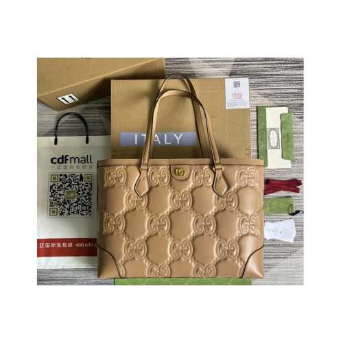 Gucci Matelasse leather medium tote bag in Beige Matelasse leather Gucci Matelasse leather medium tote bag in Beige Matelasse leather