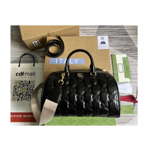 Gucci Matelasse leather medium bag in Black Matelasse leather Gucci Matelasse leather medium bag in Black Matelasse leather