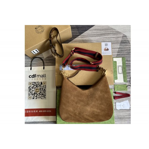 Gucci Attache large shoulder bag in Brown Suede Gucci Attache large shoulder bag in Brown Suede