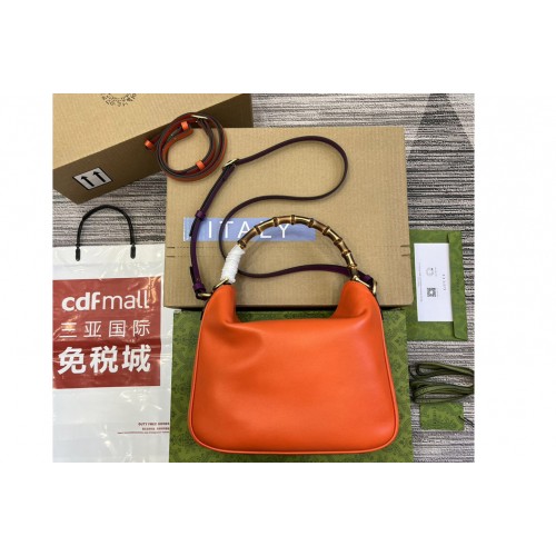 Gucci Diana Medium Shoulder Bag In Orange Leather Gucci Diana Medium Shoulder Bag In Orange Leather