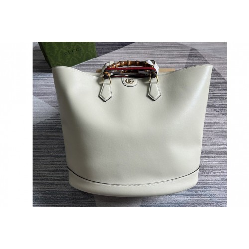 Gucci Diana Large Tote Bag in White leather Gucci Diana Large Tote Bag in White leather