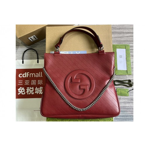 Gucci Blondie Medium Tote Bag in Red Leather Gucci Blondie Medium Tote Bag in Red Leather