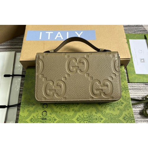 Gucci Jumbo Travel Document Case in Taupe jumbo leather Gucci Jumbo Travel Document Case in Taupe jumbo leather