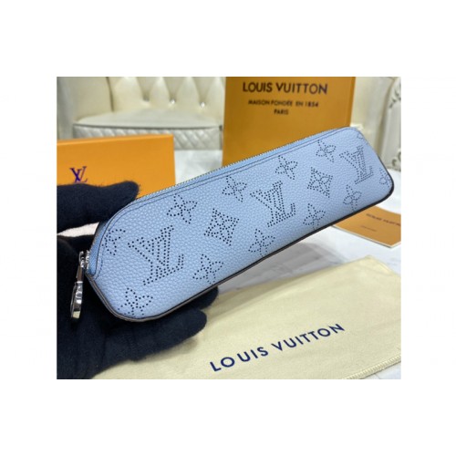 Louis Vuitton GI0397 Elisabeth pencil pouch in Blue Mahina leather Louis Vuitton GI0397 Elisabeth pencil pouch in Blue Mahina leather