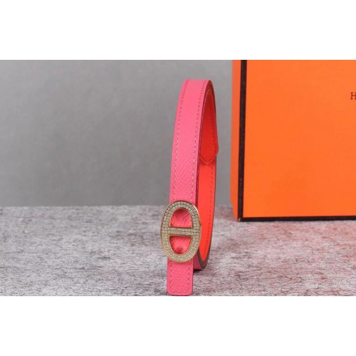 Womens Hermes 13mm Mini Athena buckle Reversible belt in Rose Epsom Leather Womens Hermes 13mm Mini Athena buckle Reversible belt in Rose Epsom Leather