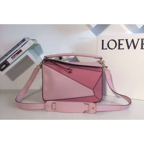 Loewe Puzzle Bags Original Calf Leather Pink Light Pink White Loewe Puzzle Bags Original Calf Leather Pink Light Pink White