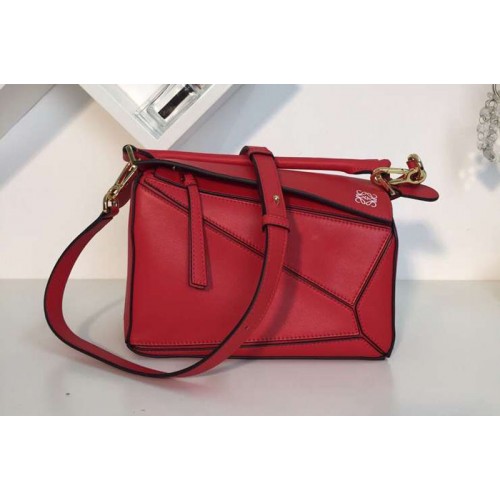 Loewe Puzzle Small Bags Original Calf Leather Red Loewe Puzzle Small Bags Original Calf Leather Red