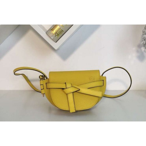 Loewe Mini Gate Bags Original Leather Yellow Loewe Mini Gate Bags Original Leather Yellow
