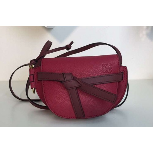 Loewe Mini Gate Bags Original Soft Calf Leather Fushsia Loewe Mini Gate Bags Original Soft Calf Leather Fushsia
