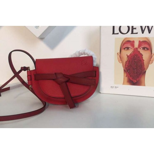 Loewe Mini Gate Bags Original Soft Calf Leather Red Loewe Mini Gate Bags Original Soft Calf Leather Red
