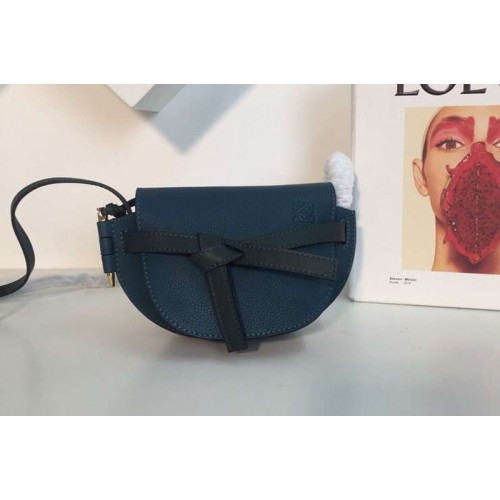 Loewe Mini Gate Bags Original Soft Calf Leather Blue Loewe Mini Gate Bags Original Soft Calf Leather Blue