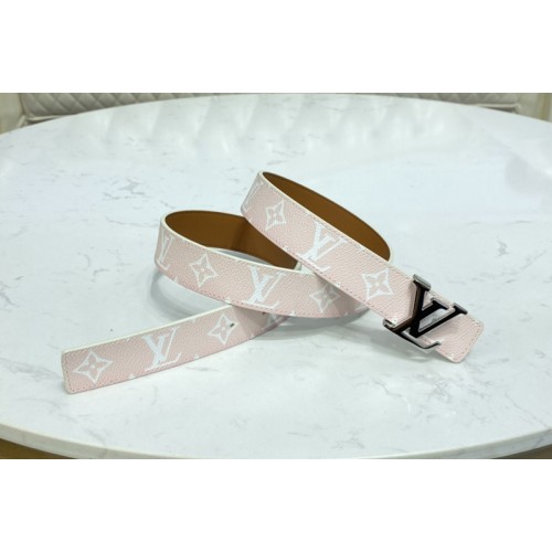 Louis Vuitton M0364V Initiales 30mm reversible belt in Pink Allover Monogram Louis Vuitton M0364V Initiales 30mm reversible belt in Pink Allover Monogram