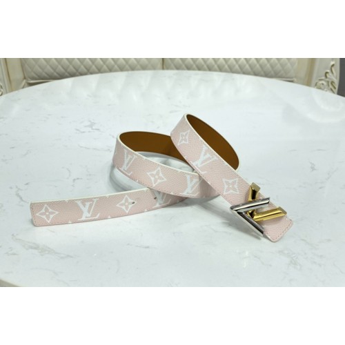 Louis Vuitton M0364V Initiales 30mm reversible belt in Pink Allover Monogram Louis Vuitton M0364V Initiales 30mm reversible belt in Pink Allover Monogram