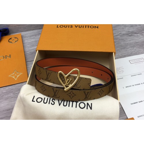 Louis Vuitton M0430X fall in love reversible 20mm belt in Monogram Reverse Canvas Louis Vuitton M0430X fall in love reversible 20mm belt in Monogram Reverse Canvas
