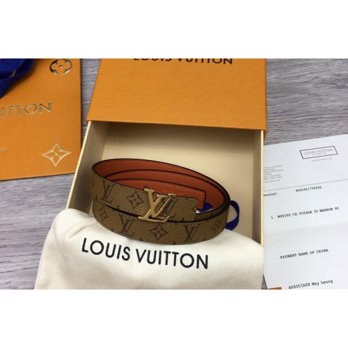Louis Vuitton M0431W Iconic 20mm Reversible belt in Monogram Reverse Canvas Louis Vuitton M0431W Iconic 20mm Reversible belt in Monogram Reverse Canvas