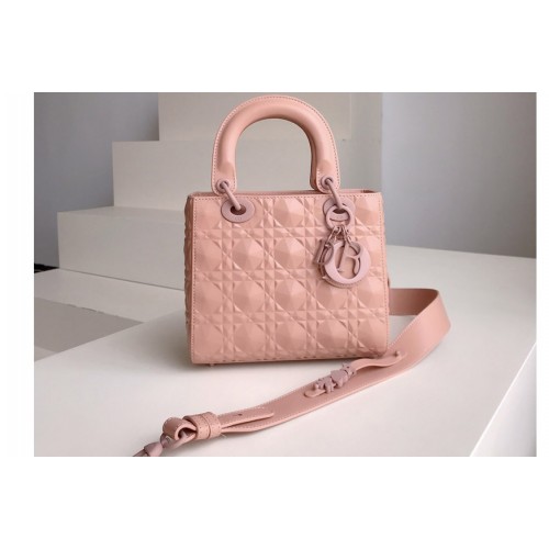 Dior M0538 Small Lady Dior My ABCDior bag in Pink Cannage Calfskin with Diamond Motif Dior M0538 Small Lady Dior My ABCDior bag in Pink Cannage Calfskin with Diamond Motif