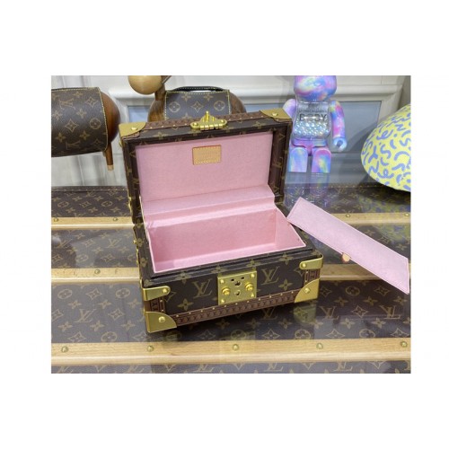 Louis Vuitton M20292 Coffret Tresor 24 Box In Monogram Canvas with Pink Louis Vuitton M20292 Coffret Tresor 24 Box In Monogram Canvas with Pink